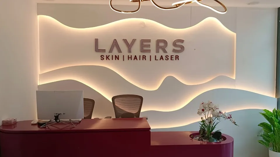 Layers Clinics reception and patient lounge