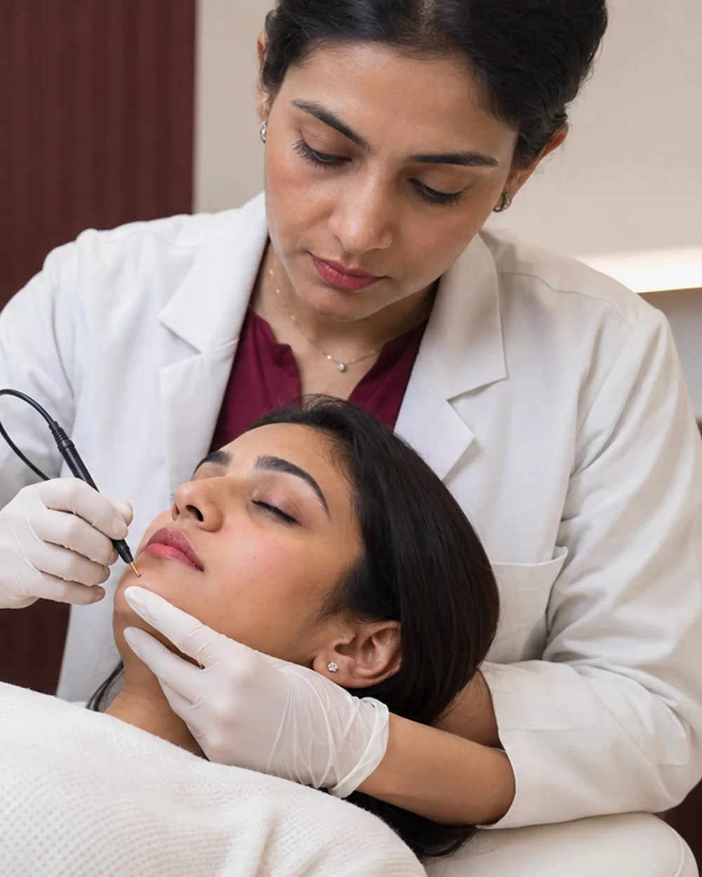 Electrolysis hair removal treatment at Layers Clinics