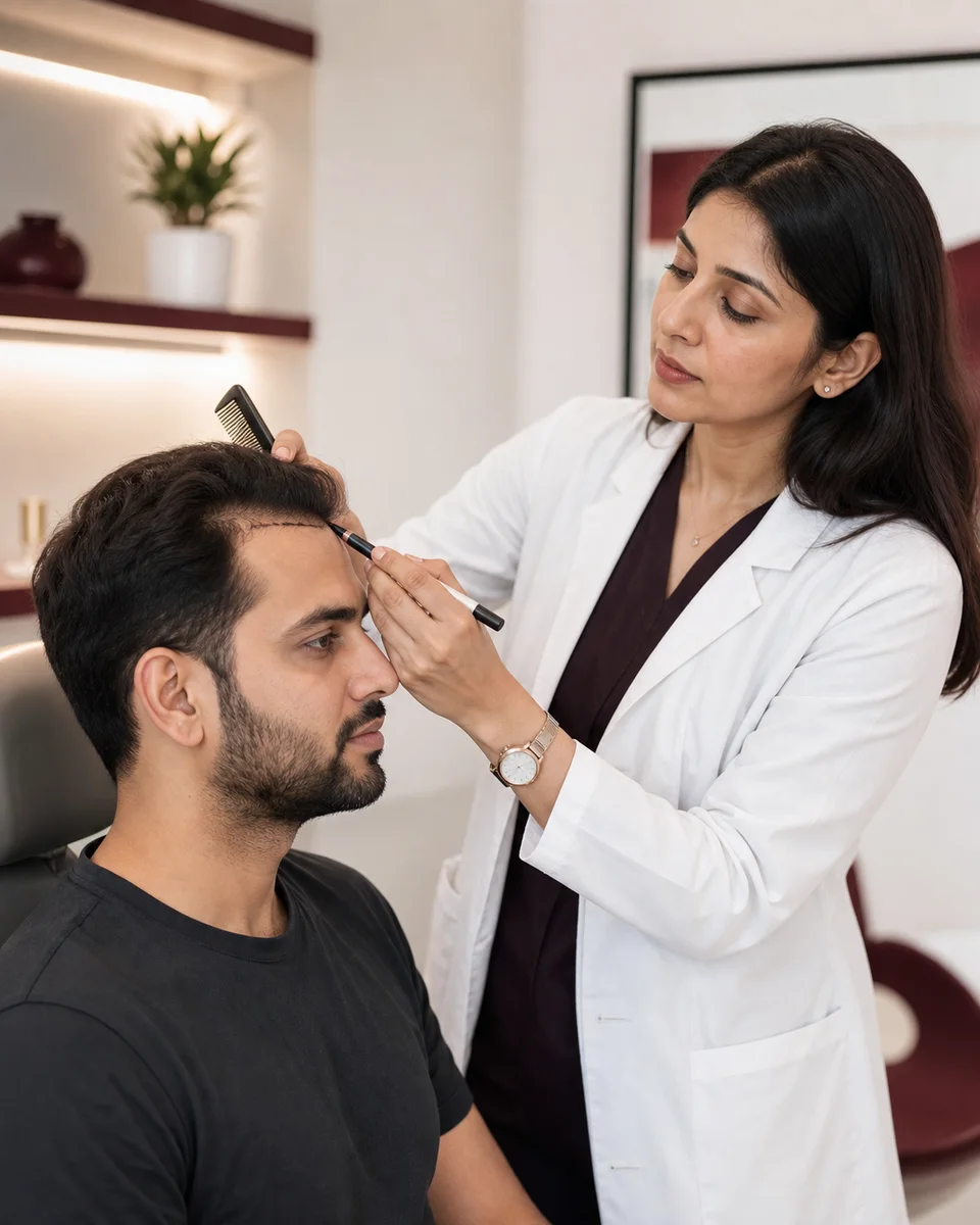Hair and scalp consultation at Layers Clinics